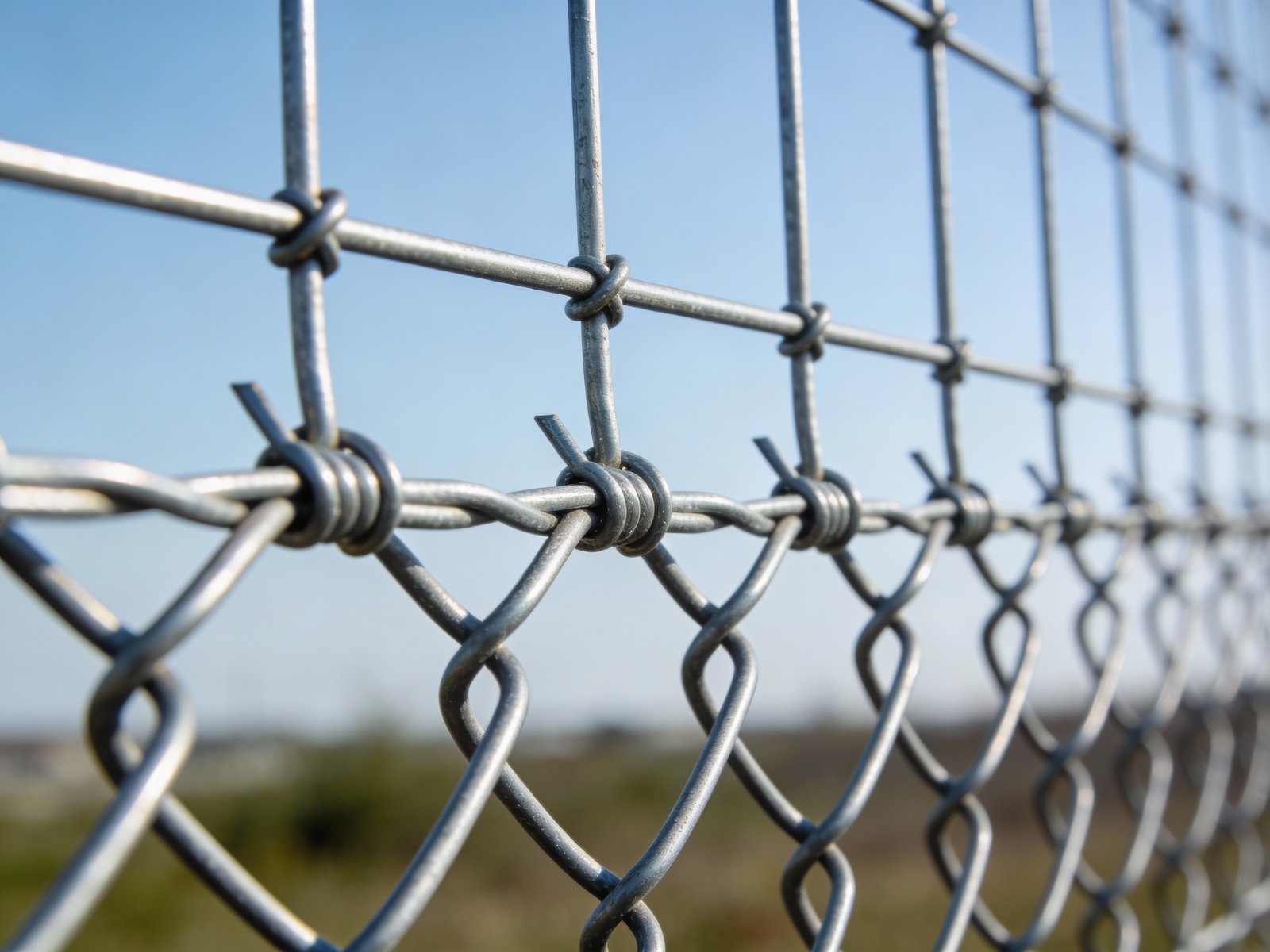 Woven wire fence detail