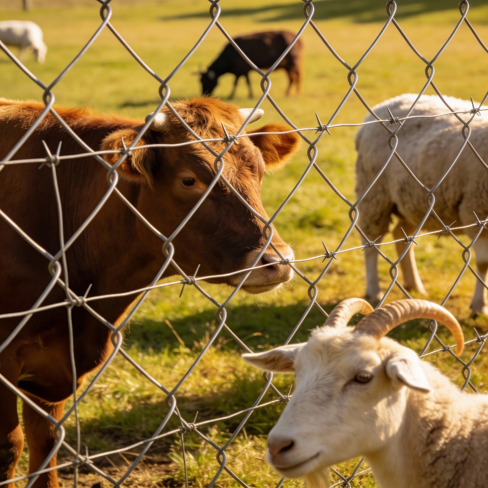 woven wire fence safe for cattle sheep and goats