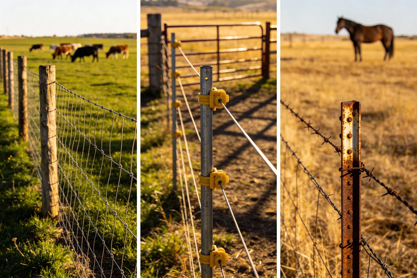 Comparative performance analysis of woven wire, electric fence, and barbed wire systems