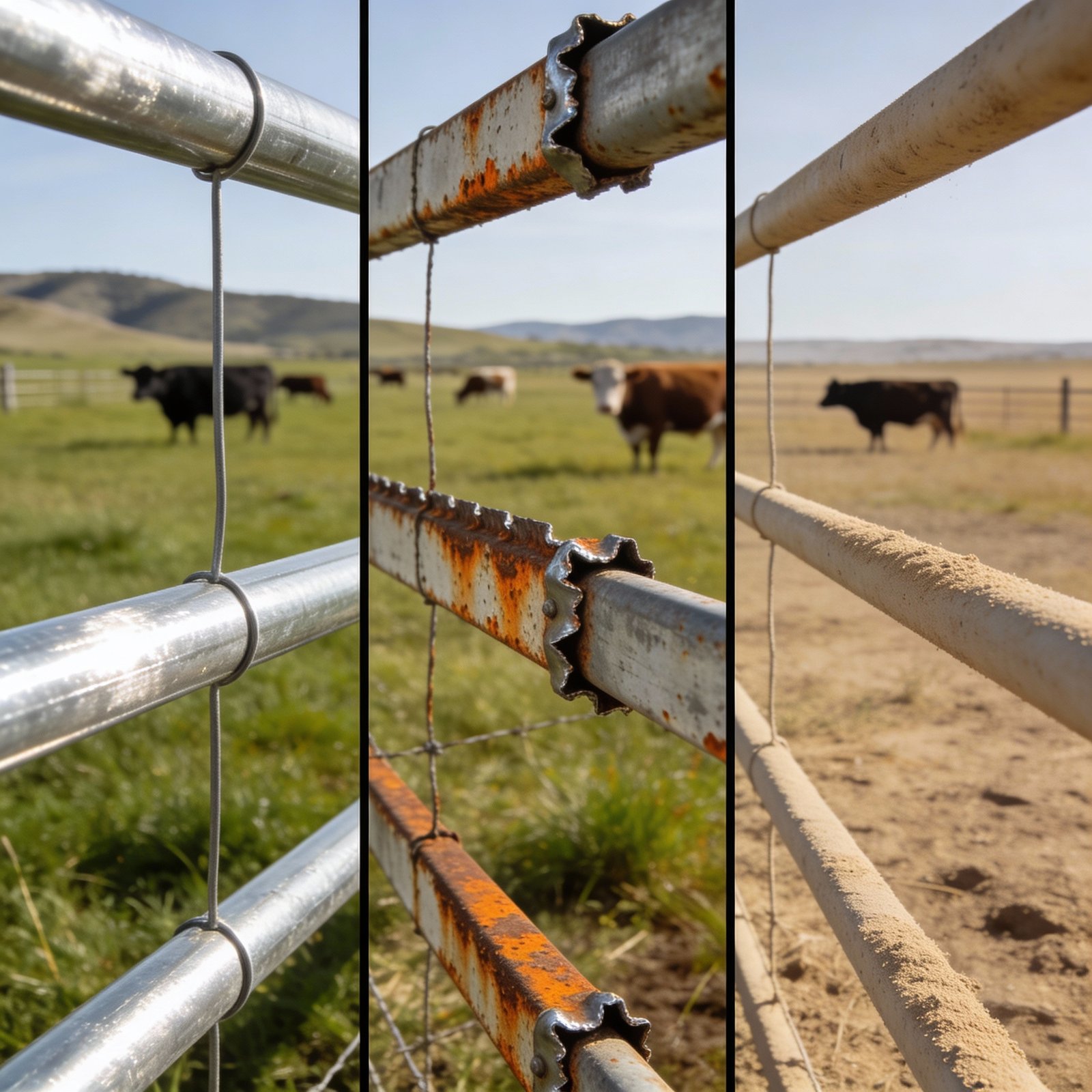 Real-world cattle fence wire performance across different environments and use conditions