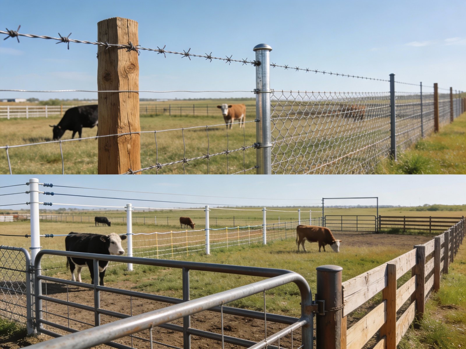 Overview of different types of cattle fencing systems used in modern ranch operations